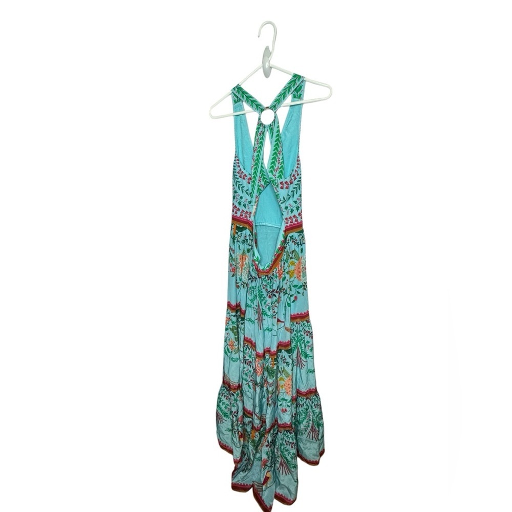 Limerick by Abirr n' Nanki V-Neck Tiered Floral Maxi Dress size large - Picture 6 of 8